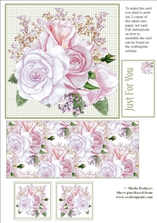 Exploding Card - Roses and Blossom