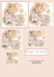 Pastel Rose Teatime Twisted Pyramid