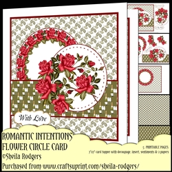 ROMANTIC INTENTIONS FLOWER CIRCLE CARD