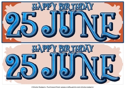 DAY OF THE YEAR - MALE - JUNE 25