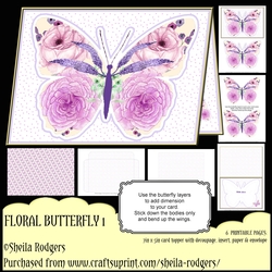 FLORAL BUTTERFLY 1