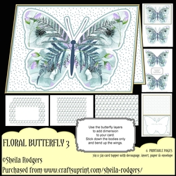 FLORAL BUTTERFLY 3