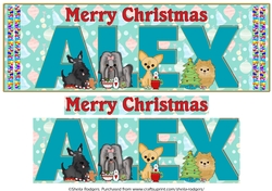 CHRISTMAS PUPPIES - ALEX