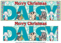 CHRISTMAS PUPPIES - DAISY