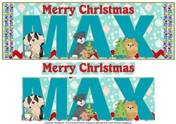 CHRISTMAS PUPPIES - MAX