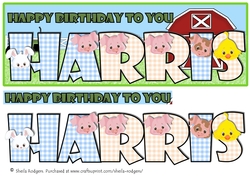 FARM ANIMALS NAMES - HARRIS