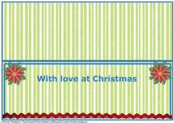 Snow People Happy Christmas Bunting Insert