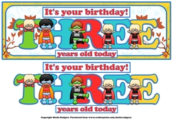 SUPERHERO AGES - THREE