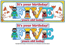 SUPERHERO AGES - FIVE