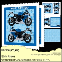 Blue Motorcycles