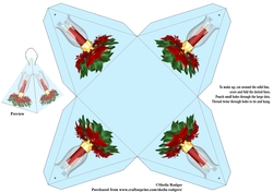 Folded Triangle Box - Christmas Candle Lanterns