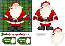 Santa on Tartan