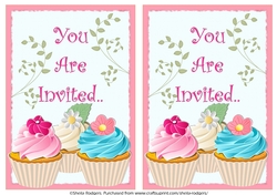 Invitations - Cupcakes