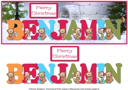 BUTTON BEARS XMAS - BENJAMIN
