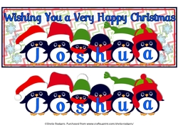 PENGUIN HATS NAMES - JOSHUA