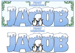 SNOW CAPPED NAMES - JACOB