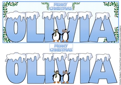 SNOW CAPPED NAMES - OLIVIA