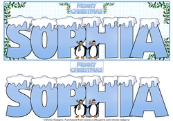 SNOW CAPPED NAMES - SOPHIA