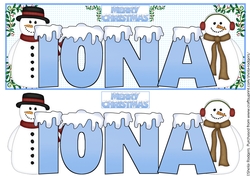 SNOW CAPPED NAMES - IONA
