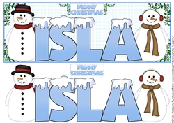 SNOW CAPPED NAMES - ISLA