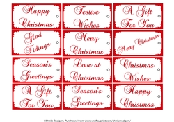 Simple Christmas Gift Tags 1