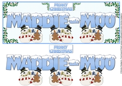 SNOW CAPPED NAMES - MADDIE-MOO