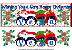 PENGUIN HATS NAMES - VEDA