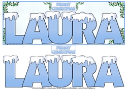 SNOW CAPPED NAMES - LAURA