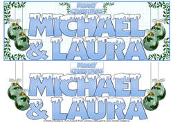SNOW CAPPED NAMES - MICHAEL & LAURA