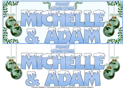 SNOW CAPPED NAMES - MICHELLE & ADAM