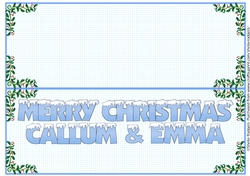 SNOW CAPPED NAMES - INSERT CALLUM & EMMA
