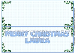 SNOW CAPPED NAMES - INSERT LAURA