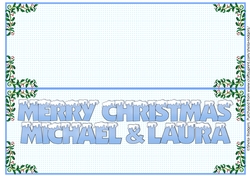 SNOW CAPPED NAMES - INSERT MICHAEL & LAURA