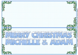 SNOW CAPPED NAMES - INSERT MICHELLE & ADAM