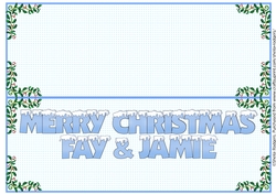 SNOW CAPPED NAMES - INSERT FAY & JAMIE