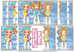 Swim Team Wavy Edge