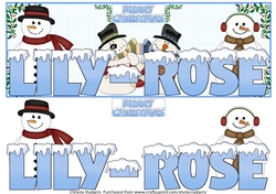 SNOW CAPPED NAMES - LILY-ROSE