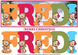 BUTTON BEARS XMAS - FREDI