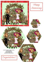 Mr and Mrs Darwin Hexagon Pyramid