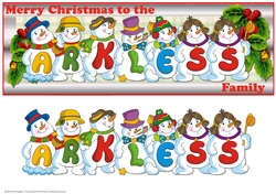 SNOWMEN SURNAME - ARKLESS