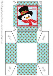 HOLLY HAT SNOWMAN GIFT BOX