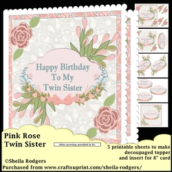 PINK ROSE TWIN SISTER
