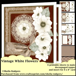 Vintage White Flowers