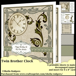 TWIN BROTHER CLOCK