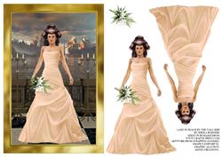 Lady in Peach by the Tall Ship