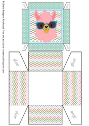 Pink Llama in Sunglasses Gift Box