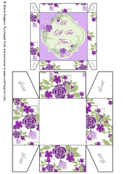 Purple Flowers Gift Box