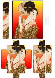Panelled Japanese Lady