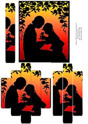 Panelled Mother and Child Silhouette