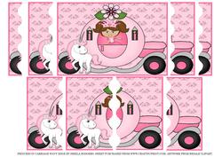 Princess in Carriage Wavy Edge